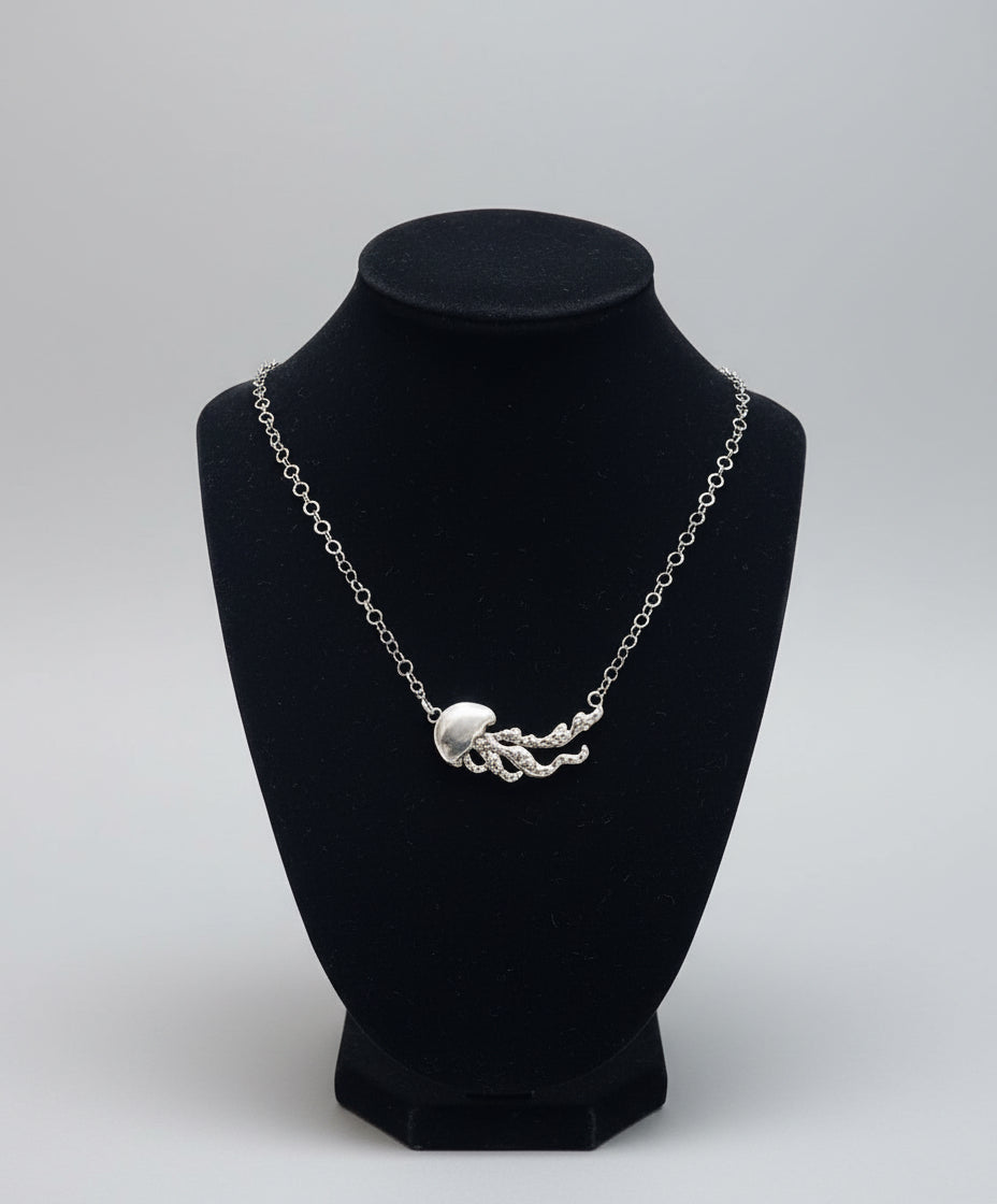 jellyfish pendant with chain