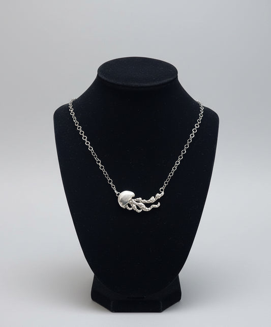 jellyfish pendant with chain