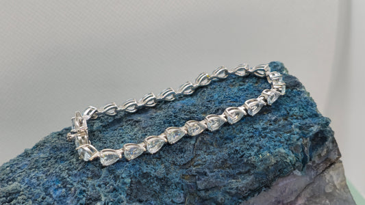 Aquamarine Sterling Silver Bracelet.