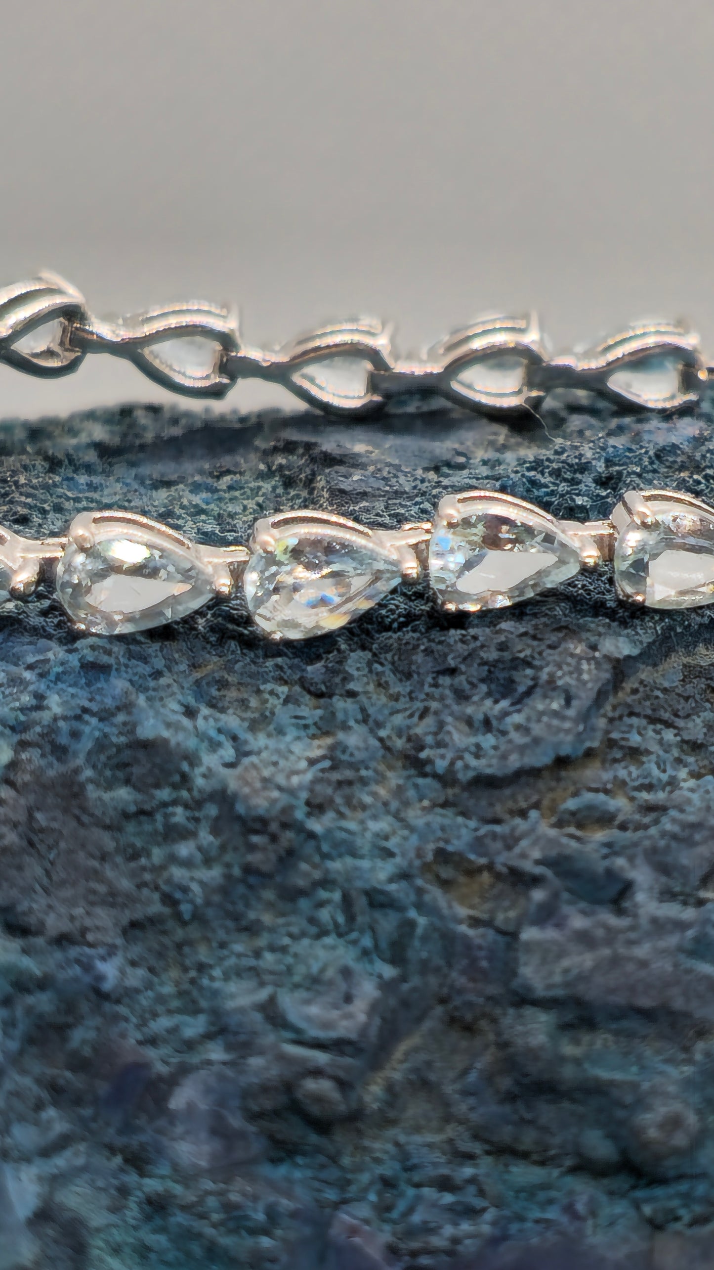 Aquamarine Sterling Silver Bracelet.
