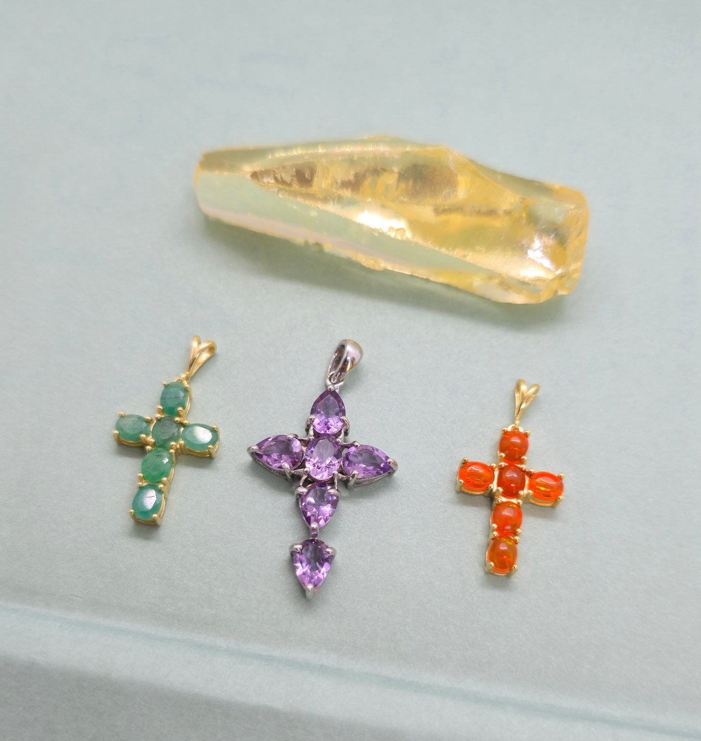 Amethyst Sterling Silver Cross
