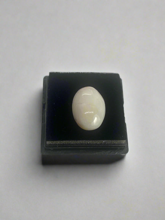 Ethiopian White Opal gemstone.