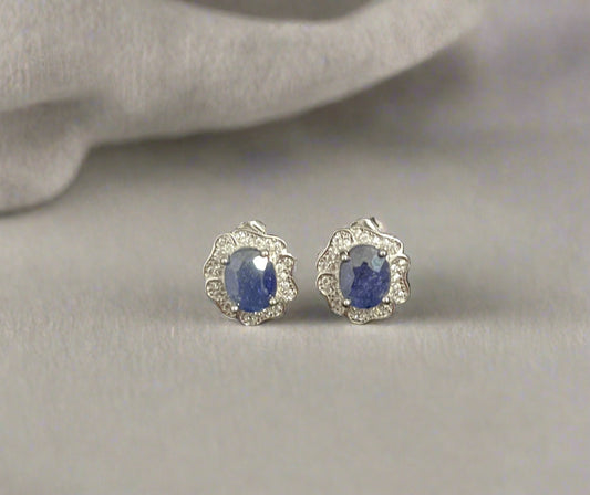Blue Sapphire Stud