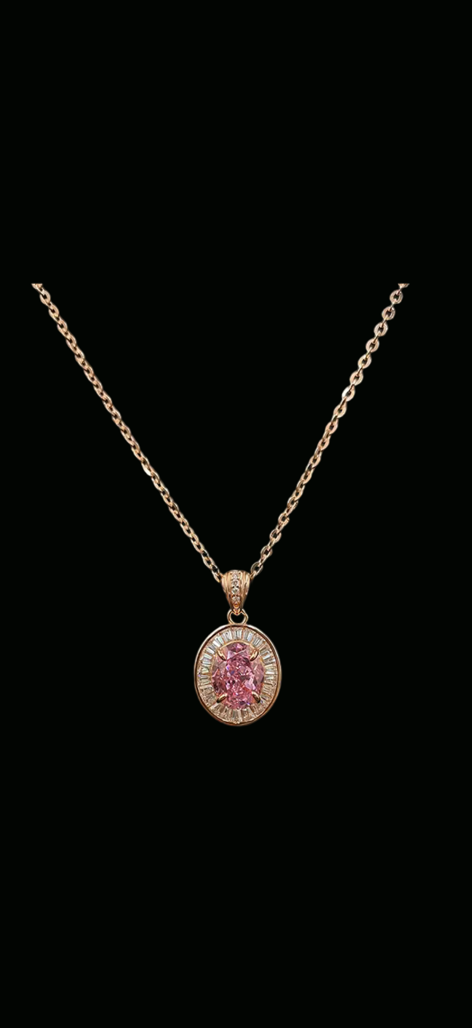 Oval zircon sterling silver