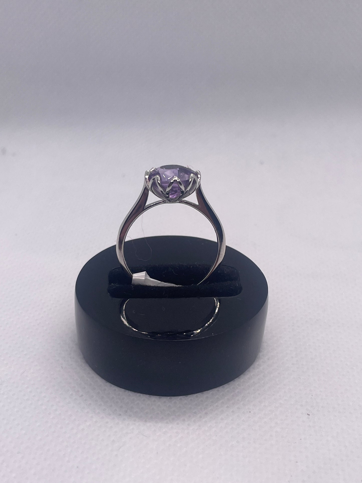 Amethyst sterling silver ring