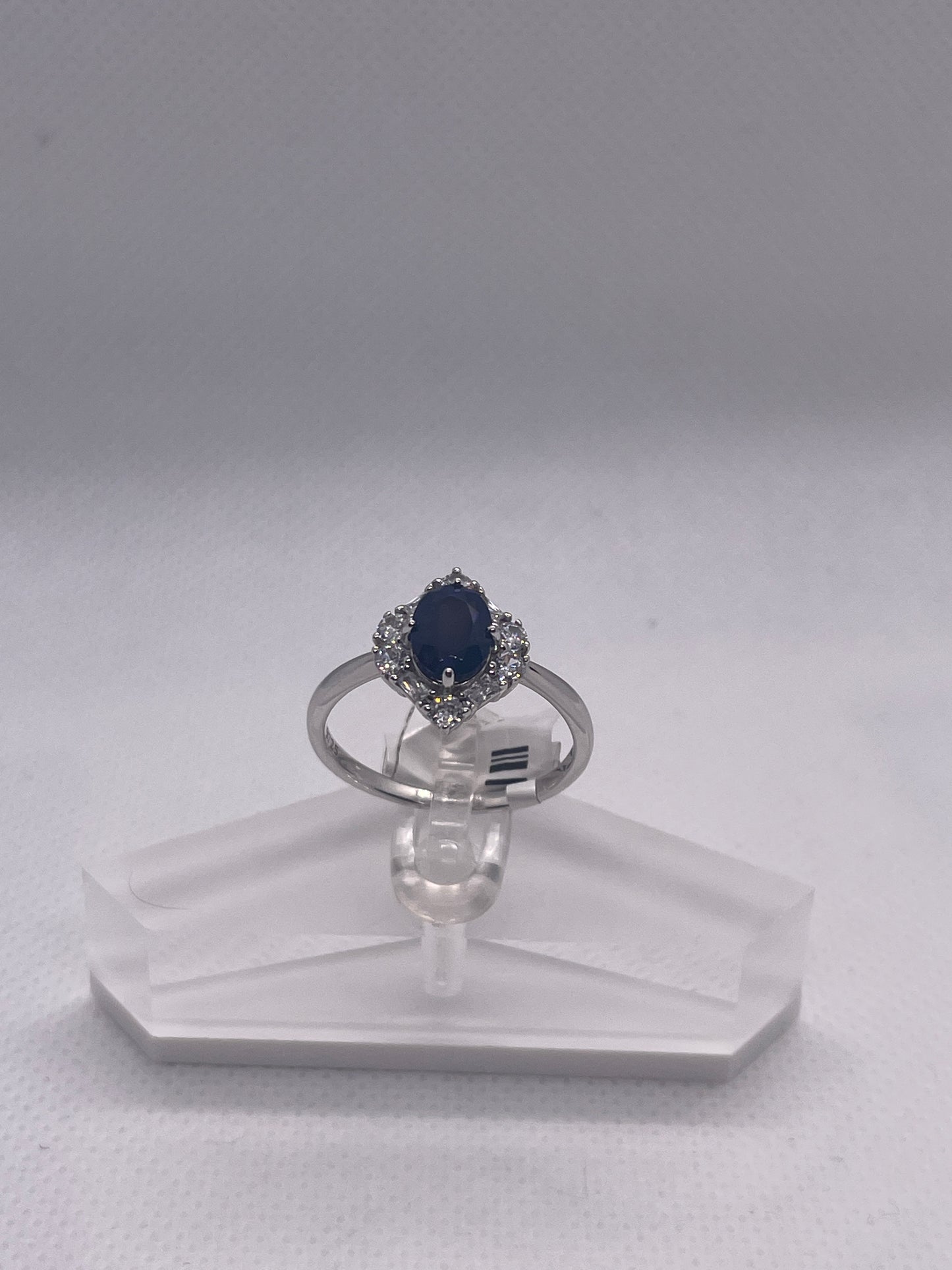 black opal  sterling silver ring.