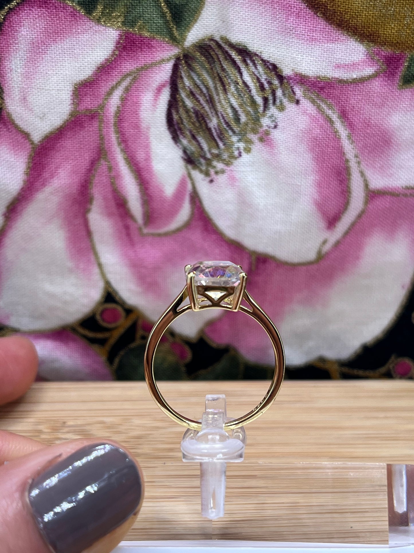 Mercury Mystic Topaz Gold Plated Sterling Silver Ring