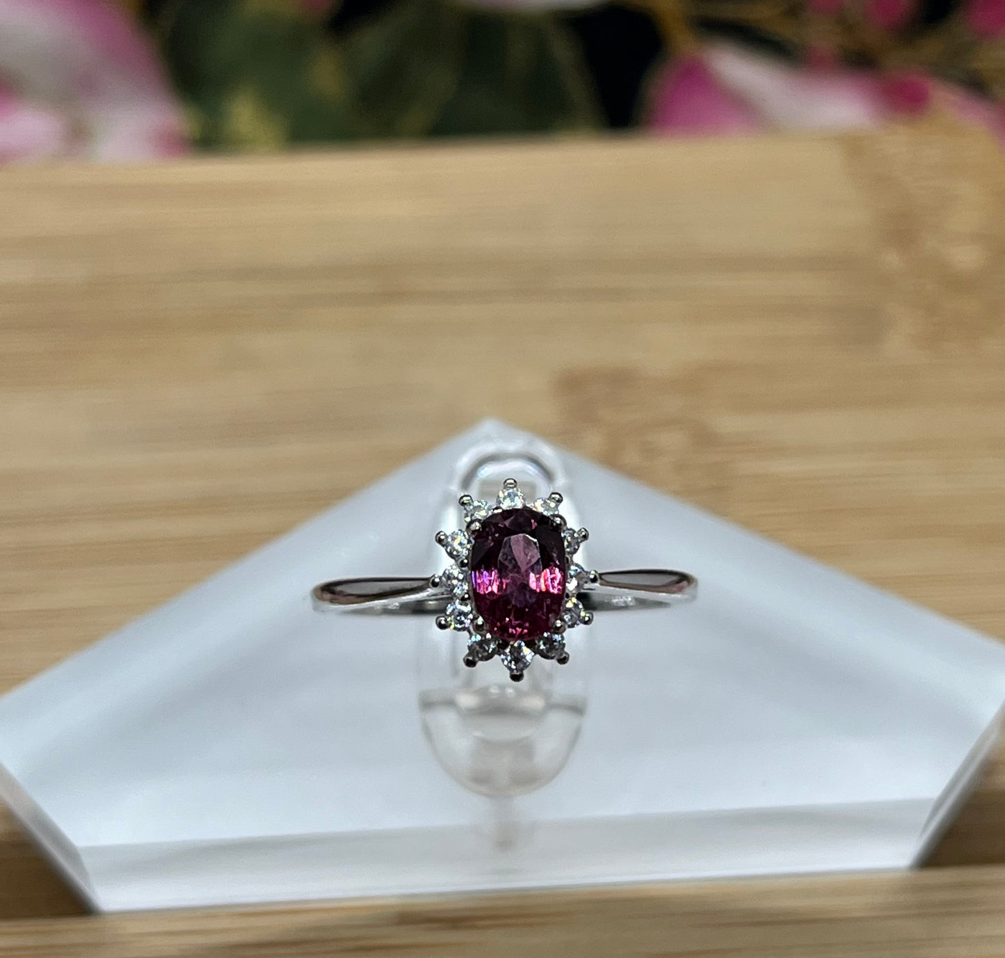 Burma Spinel Sterling Silver Ring