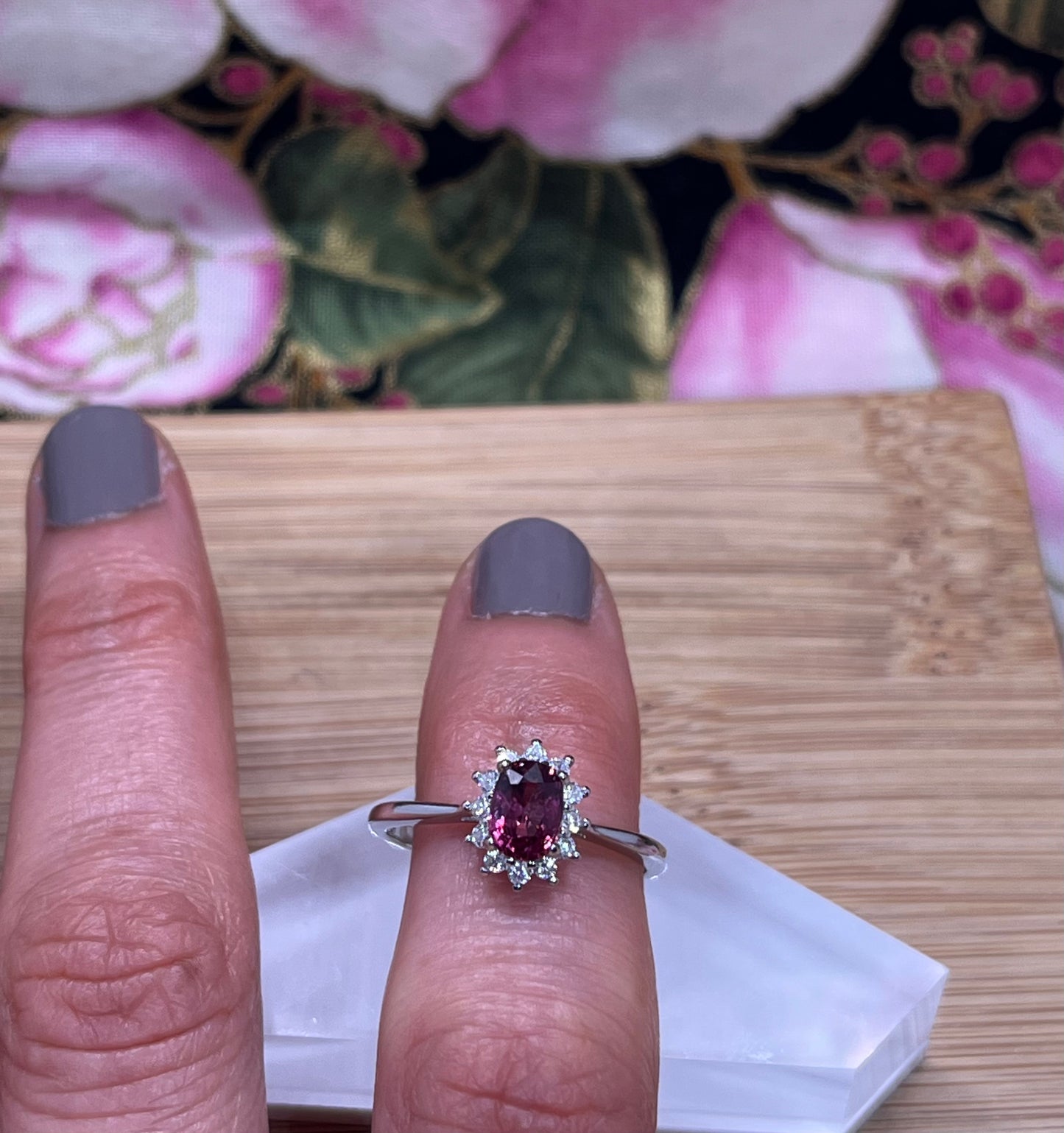 Burma Spinel Sterling Silver Ring