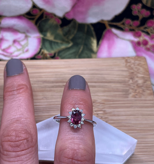 Burma Spinel Sterling Silver Ring