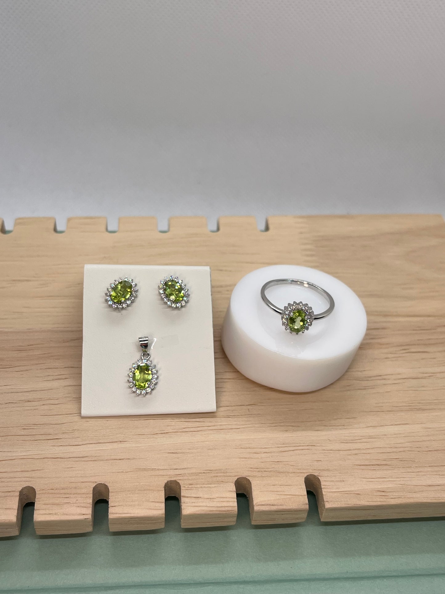 Peridot Sterling Silver Set