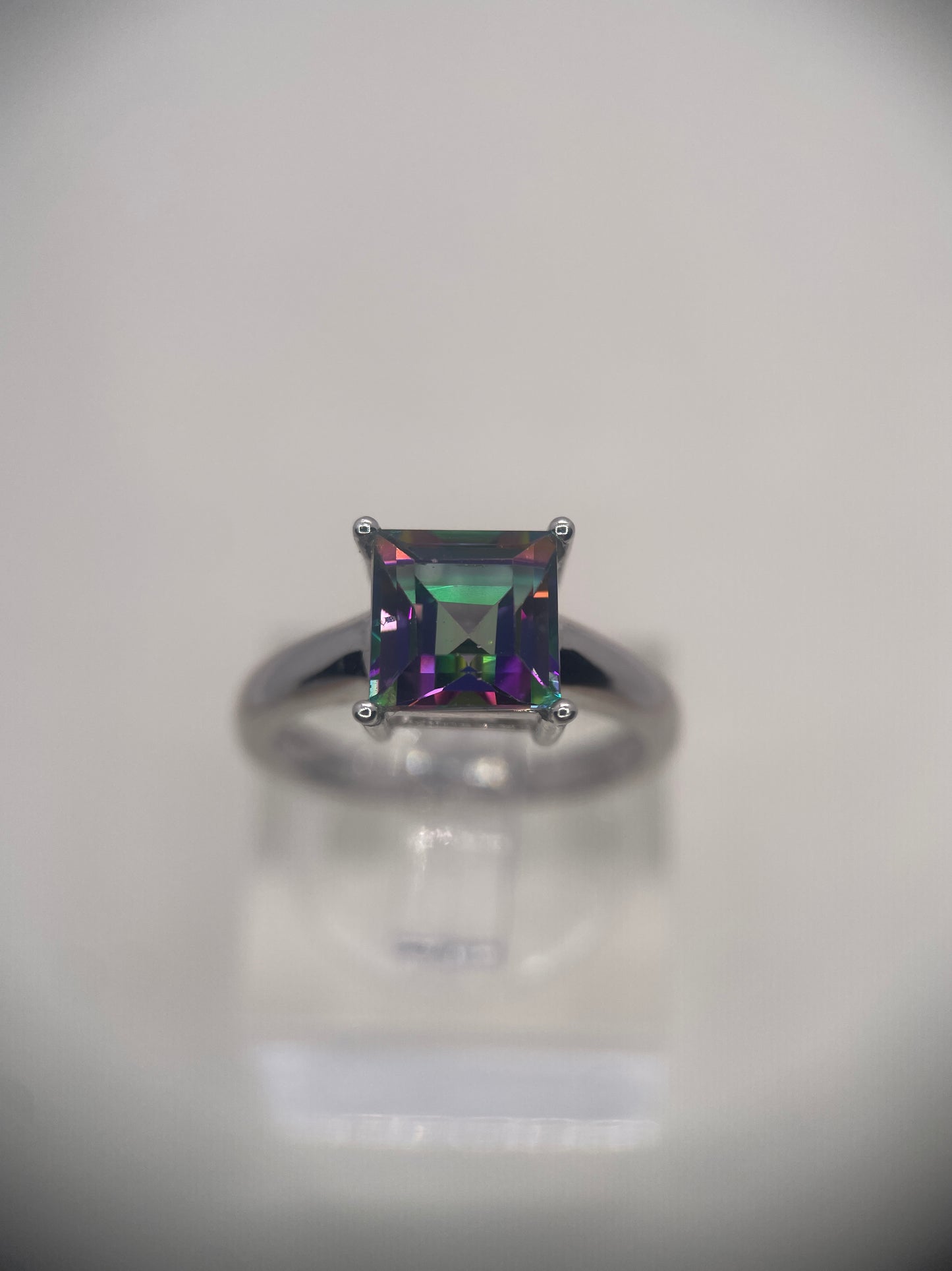 Mystic Quartz Sterling Silver Ring.